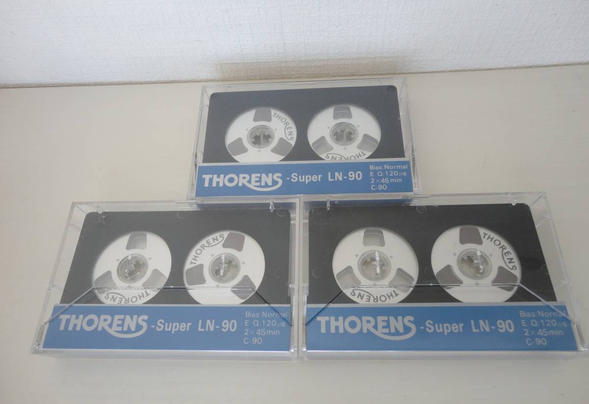 【新品】THORENS トーレンス Super LN-90 ×3本 オープンリール風カセットテープ　_画像1