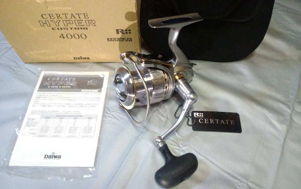 finest quality beautiful goods * rotation excellent ] Daiwa high class reel  [ cell te-to hyper custom 4000]~DAIWA CERTATE HYPER CUSTOM 4000~*MADE IN  JAPAN**: Real Yahoo auction salling