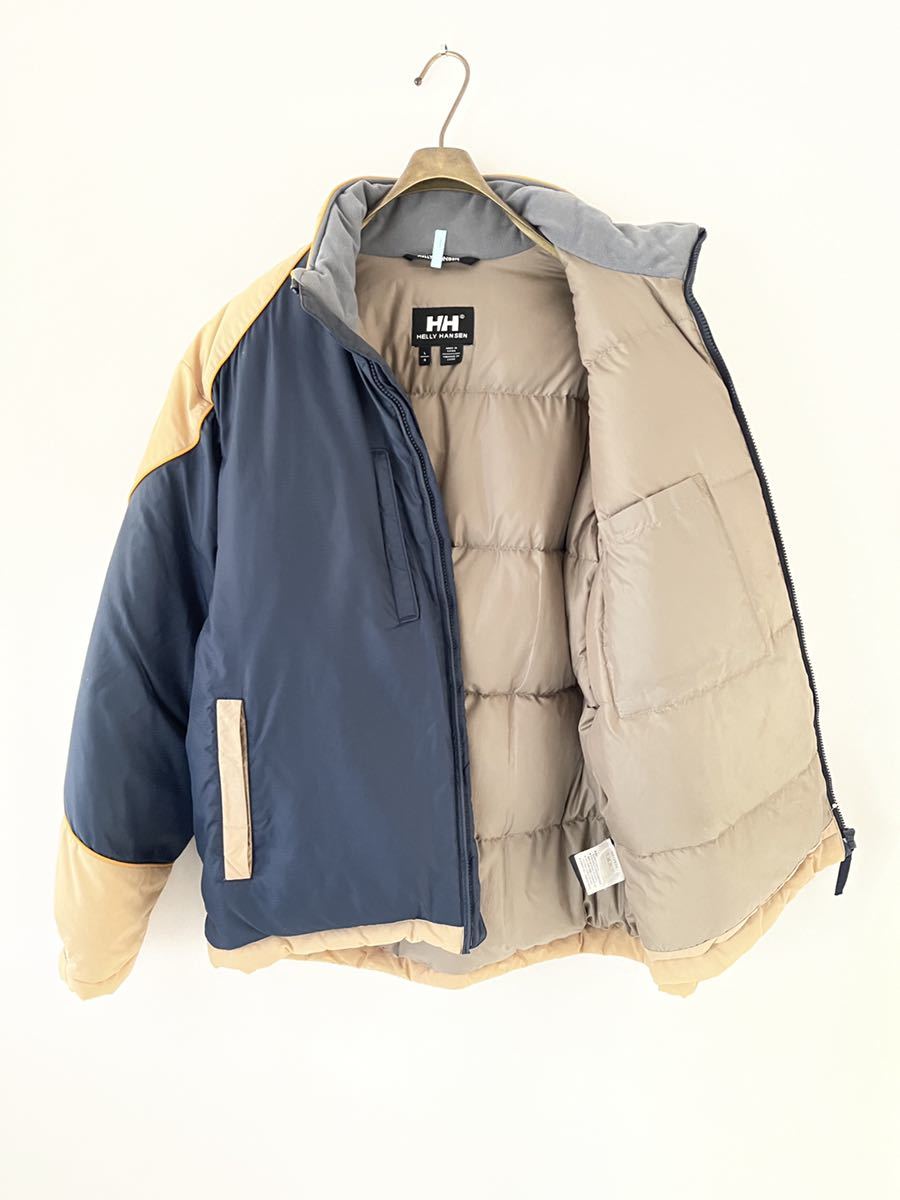 8-945 ヘリーハンセン HELLY HANSEN HH12626 ダウン パンパン フルジップ ジャケット サイズ L_画像1