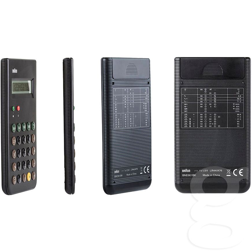 送料コミ追跡アリ◆新品◆ブラウン ET55 復刻モデル 電卓 BNE001BK★Calculator Black BRAUN_画像4