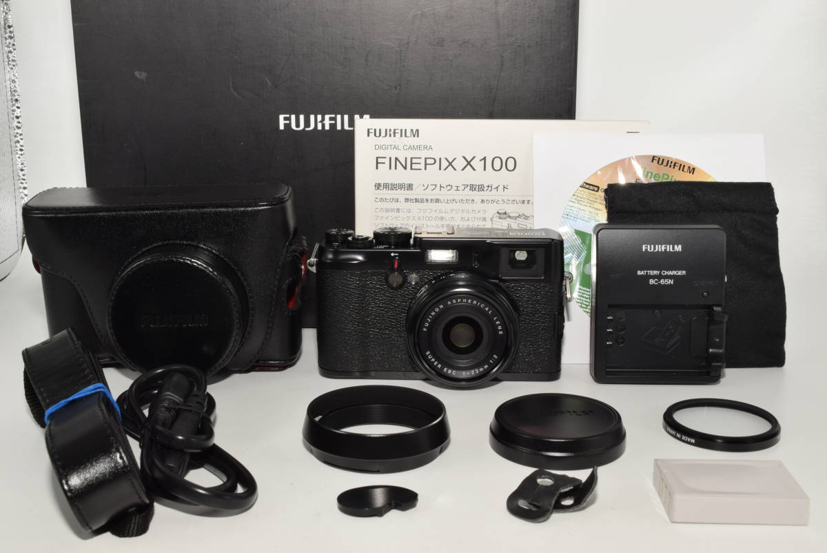 【極上品】 FUJIFILM デジタルカメラ FinePix X100 ブラック リミテッド F FX-X100B　#6453