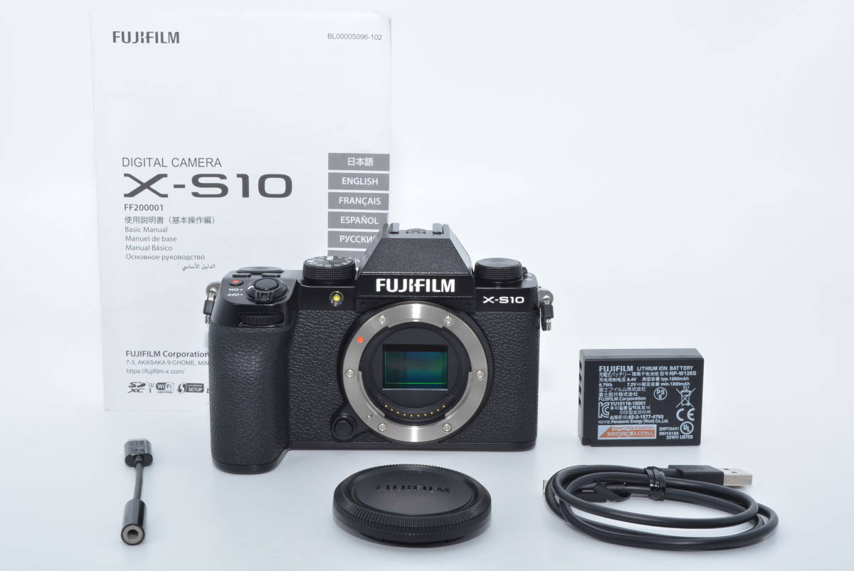 【849ショット！】 FUJIFILM ミラーレスデジタルカメラ X-S10 ボディ F X-S10 ブラック　#6481