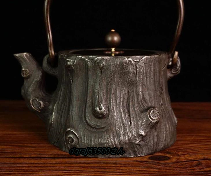 特価！鉄瓶★☆鉄瓶 丸形鉄瓶 鋳鉄製の壷 大容量鉄壺 コーティングなし 手作り鉄 やかんを沸かす お茶の道具