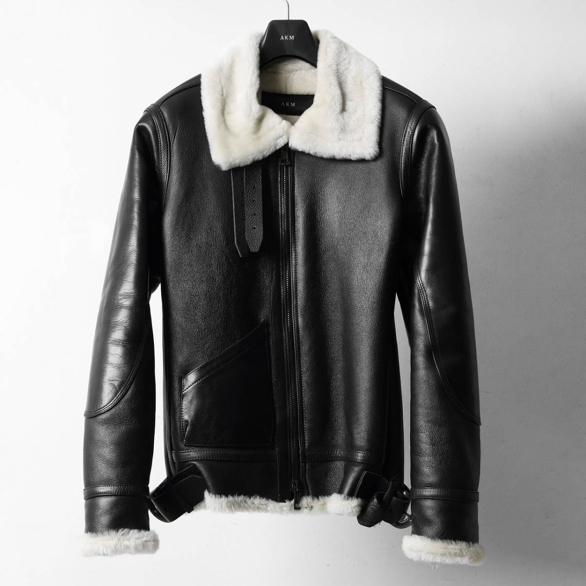 Yahoo!オークション - AKM エイケイエム レザー B071 RIBA LAMB Yahoo!オークション - AKM エイケイエム レザー B071 RIBA LAMB