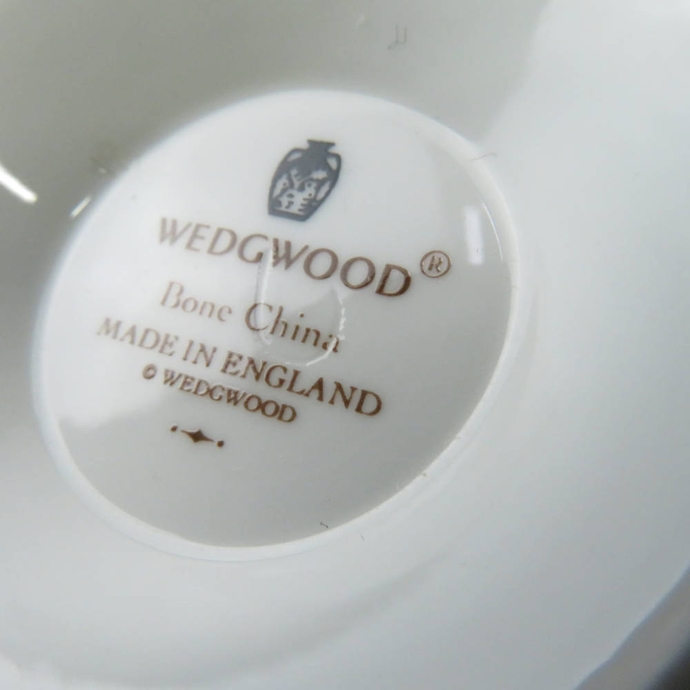 美品 WEDGWOOD ウェッジウッド CURZON カーゾン ティーカップ＆ソーサー 2客 ペア リー SU4651B4_画像4