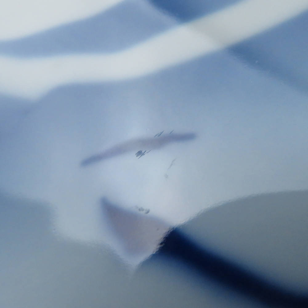 美品 ROYAL COPENHAGEN ロイヤルコペンハーゲン メッテ ハネマン 中皿 1枚 20cmプレート 飾皿 バラ フラワー ブルー SM1496B3_画像7