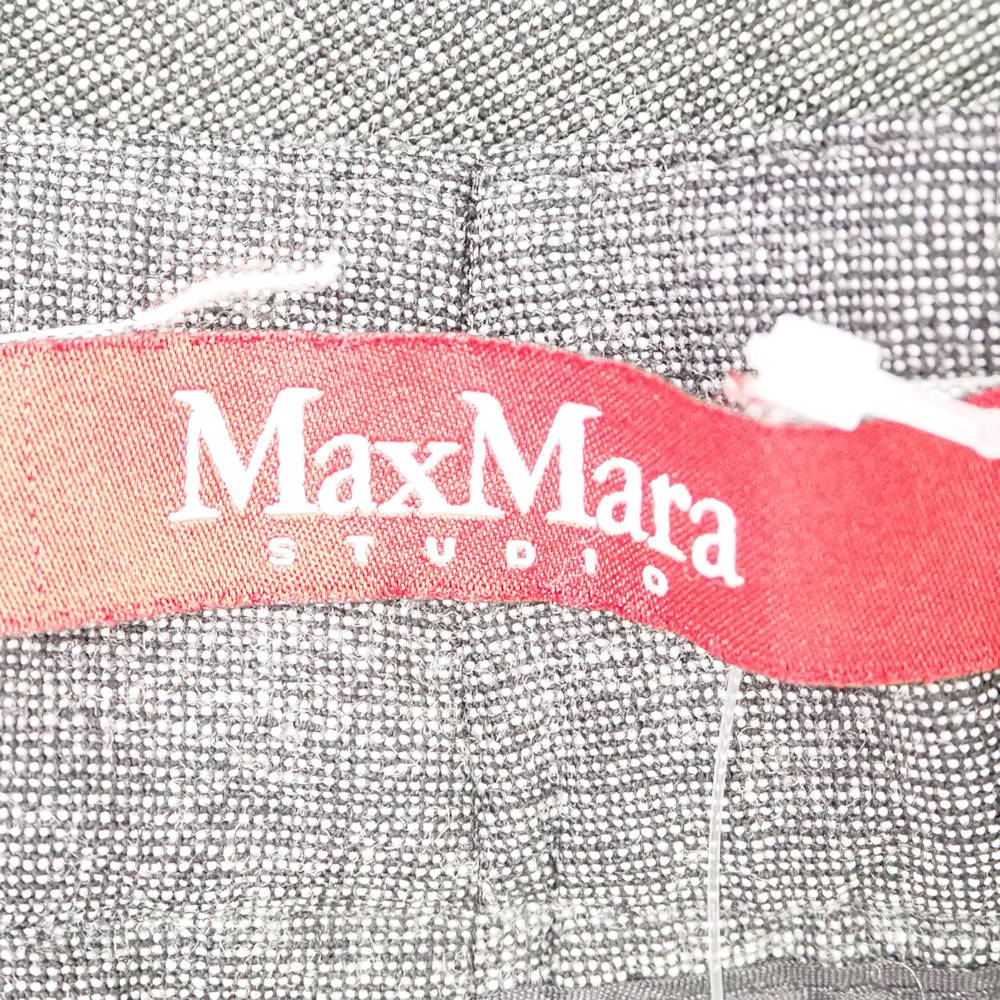 美品 maxmaraSTUDIO マックスマーラ パンツ 44 ウール エラスタン レディース AN592A79_画像3