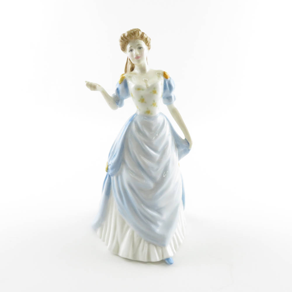 美品 ROYAL DOULTON ロイヤルドルトン クラシックス HN4310 ジャネット フィギュリン 置物 陶器人形 女性 英国 イギリス SU4835X_画像1