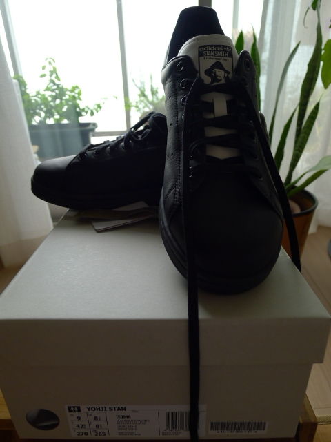 【新品・未使用】Yohji Yamamoto Stan Smith Sneaker ブラックレザー
