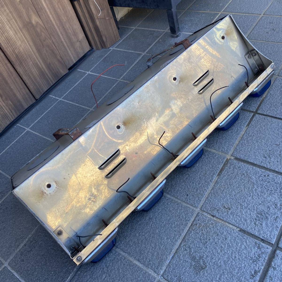 k−22 デコトラ レトロ アルナ中ウロコバイザー 当時物 デコトラ 旧車 レトロ アルナ中アンドン バイザー アルナ