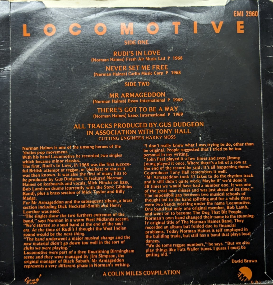 ◎特選◎LOCOMOTIVE/RUDI'S IN LOVE1969'UK EMI EPS DEMO_画像2
