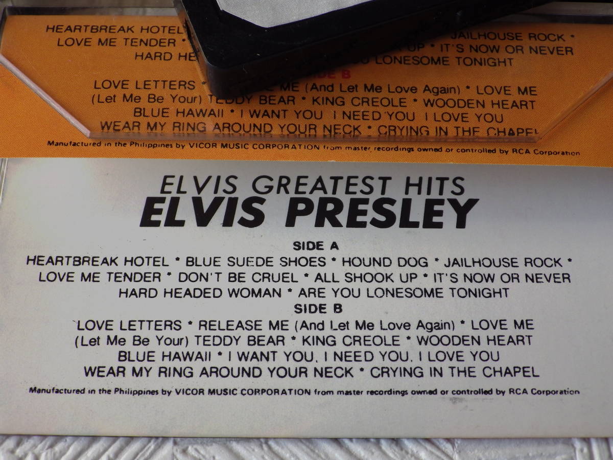 〒0★洋版 カセットテープ★Elvis GREATEST HITS - Elvis Presley(RCA,ROCK,Rock & Roll)【XFPKI-736】の画像4