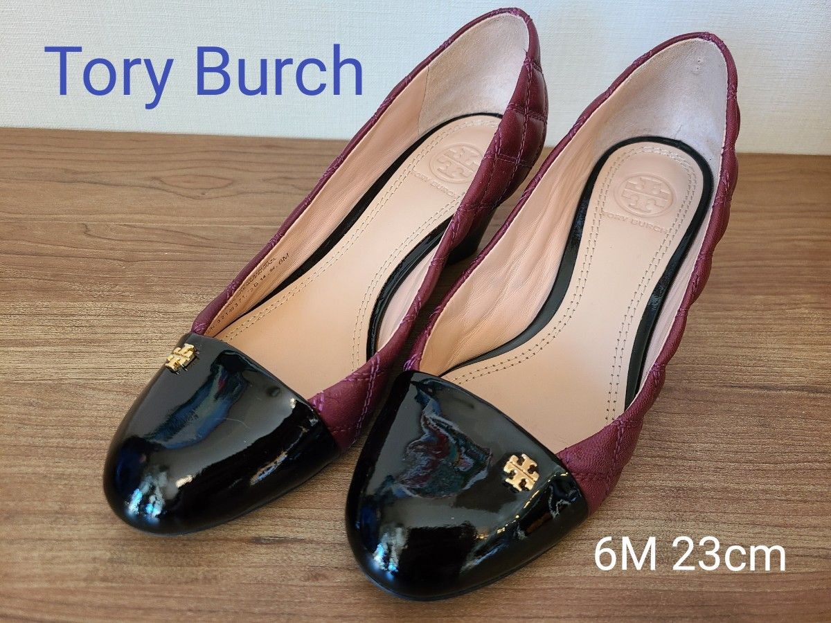 トリーバーチ Tory Burch  パンプス 6M 23cm ウェッジソール レザー 靴