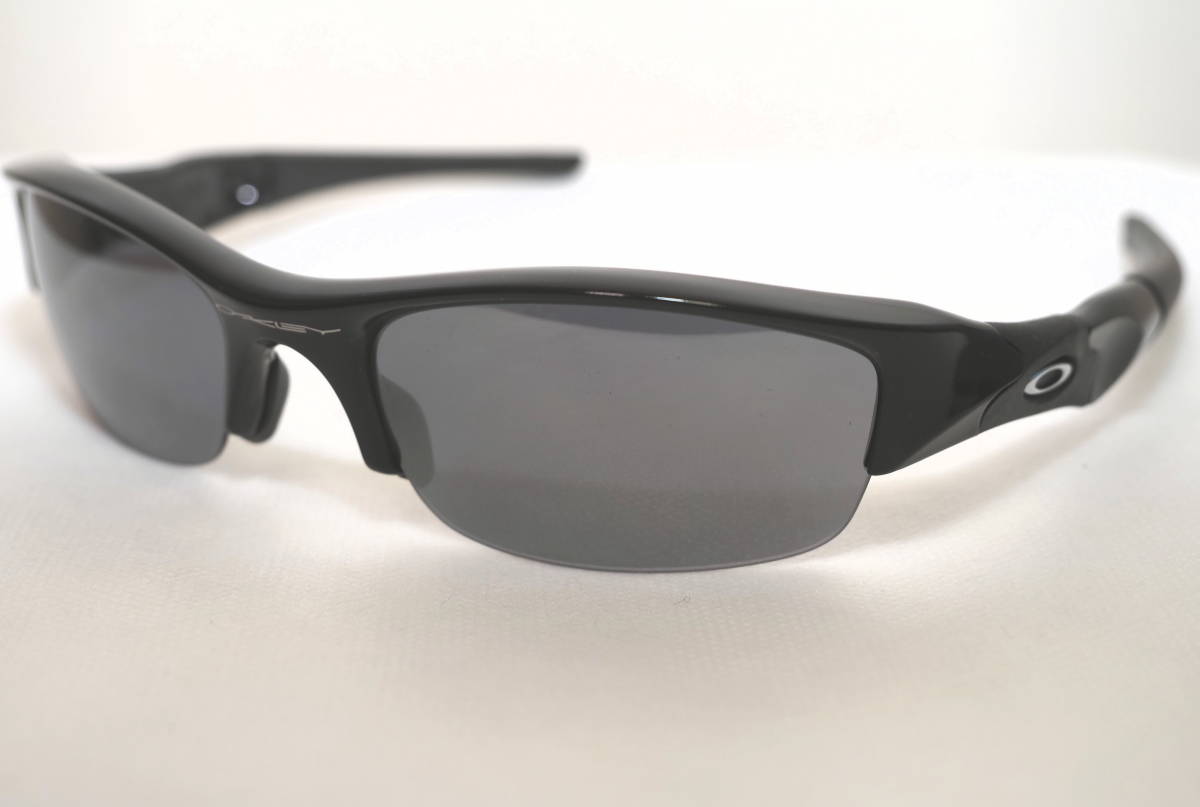 美品 定価23100円 OAKLEY オークリー サングラス黒 FLAK JACKET アジアンフィット USA製