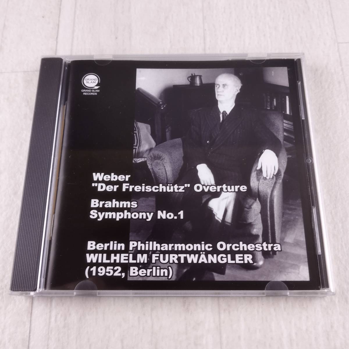 1MC6 CD ヴィルヘルム・フルトヴェングラー ブラームス 交響曲第1番 ＆ ウェーバー 歌劇 「魔弾の射手」 序曲の画像1
