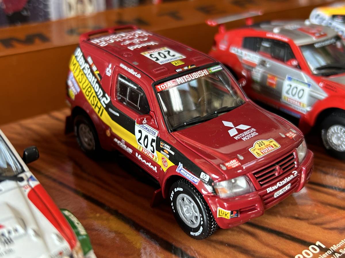 三菱パジェロ ダカールラリー優勝車 ミニカー6台セット 三菱パジェロ】 ダカールラリー優勝車 ミニカー6台セット