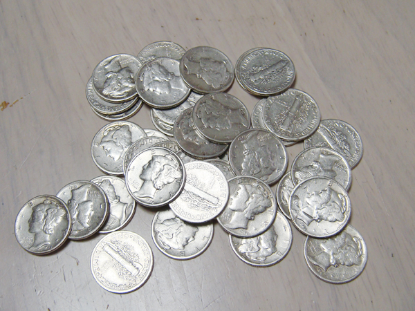 ★1枚の価格★　アメリカ マーキュリーダイム コイン（リバティヘッド 10セント） 銀貨　複数、大量購入可能です_画像2