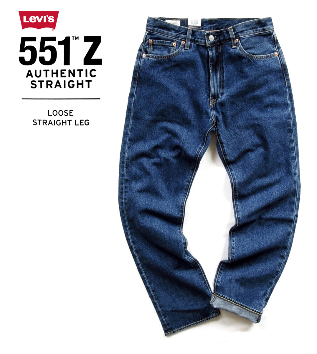 新品タグ付き13200円を■Levi'sリーバイスプレミアム■551 Z Authentic StraightルーズLOOSEストレートデニム 247670011/36■在庫限り■_画像3