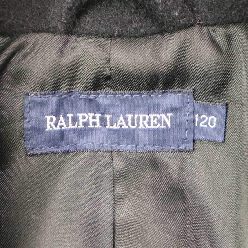 1円【キッズ】GK0048 RALPH LAUREN ラルフローレン Pコート アウター ネイビー 120㎝ ウール_画像7