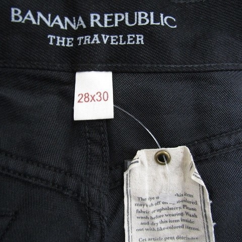 バナナ リパブリック サイズ W28 L30 スキニーパンツ ブラックデニム ストレッチ Banana Republic 古着 1M1627_画像3