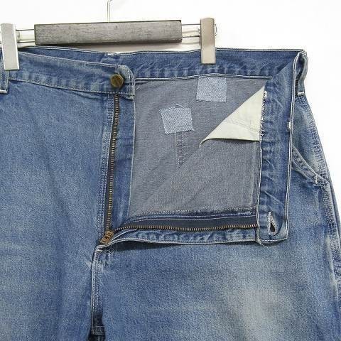 カーハート サイズ W42 L30 デニム ぺインター ワーク パンツ ジーンズ テーパード コットン Carhartt 古着 ビッグサイズ 2S0299_画像6