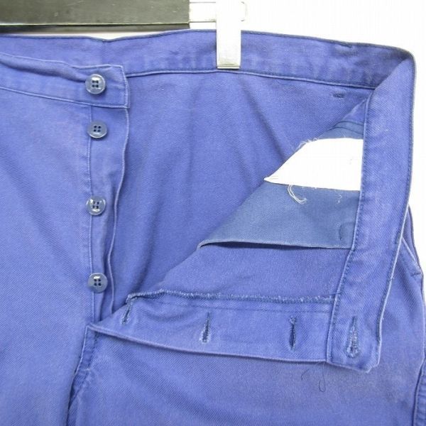  размер 52 41W степень painter's pants рабочие брюки брюки низ рабочая одежда рабочая одежда б/у одежда хлопок синий голубой широкий брюки 1A0151