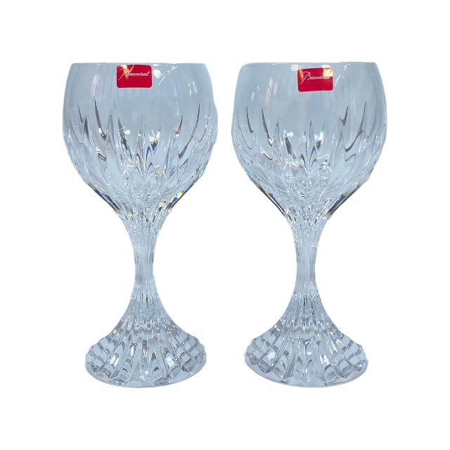【未使用】Baccarat バカラ マッセナ ワイングラス グラス クリスタルガラス クリア 2客 セット_画像1