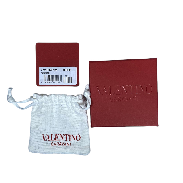 VALENTINO GARAVANI Valentino galava-ni earrings accessory jewelry small articles V Logo rhinestone GP Gold 