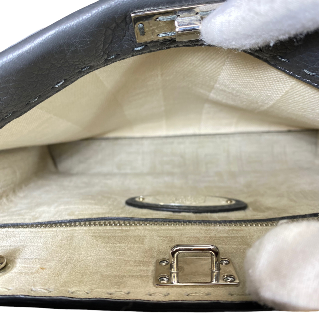 FENDI フェンディ 7VA422 ピーカブー セレリア フィット ズッカ柄 ミニ ハンドバッグ 手持ち鞄 キャンバス ローマンレザー_画像8