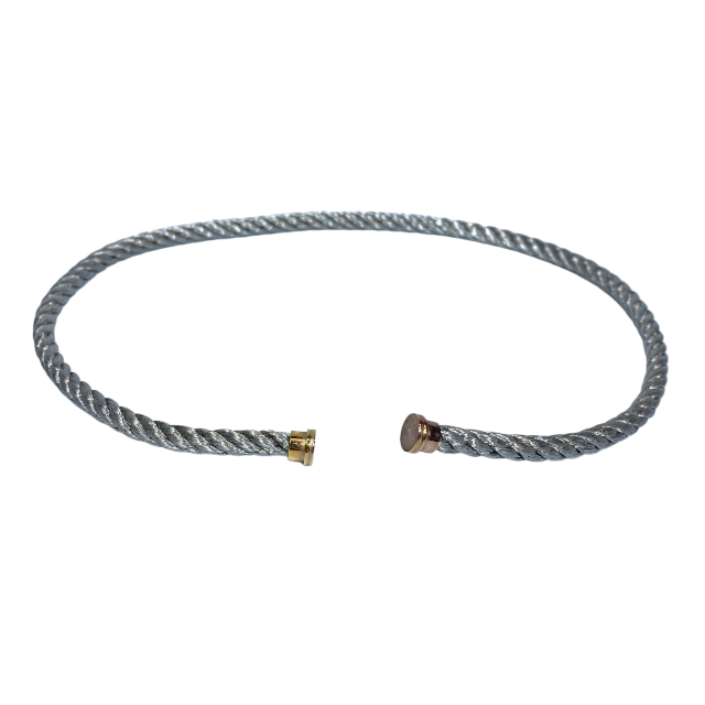 FRED Fred force 10 LM Large cable code two 10 to coil two ream stainless steel silver ( size 17)
