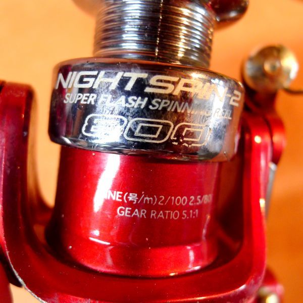 l407 釣り具 リール TRENDSPINⅡ/SPIN FIELDER S/ NIGHT SPIN2 800等 ジャンク/80_画像8