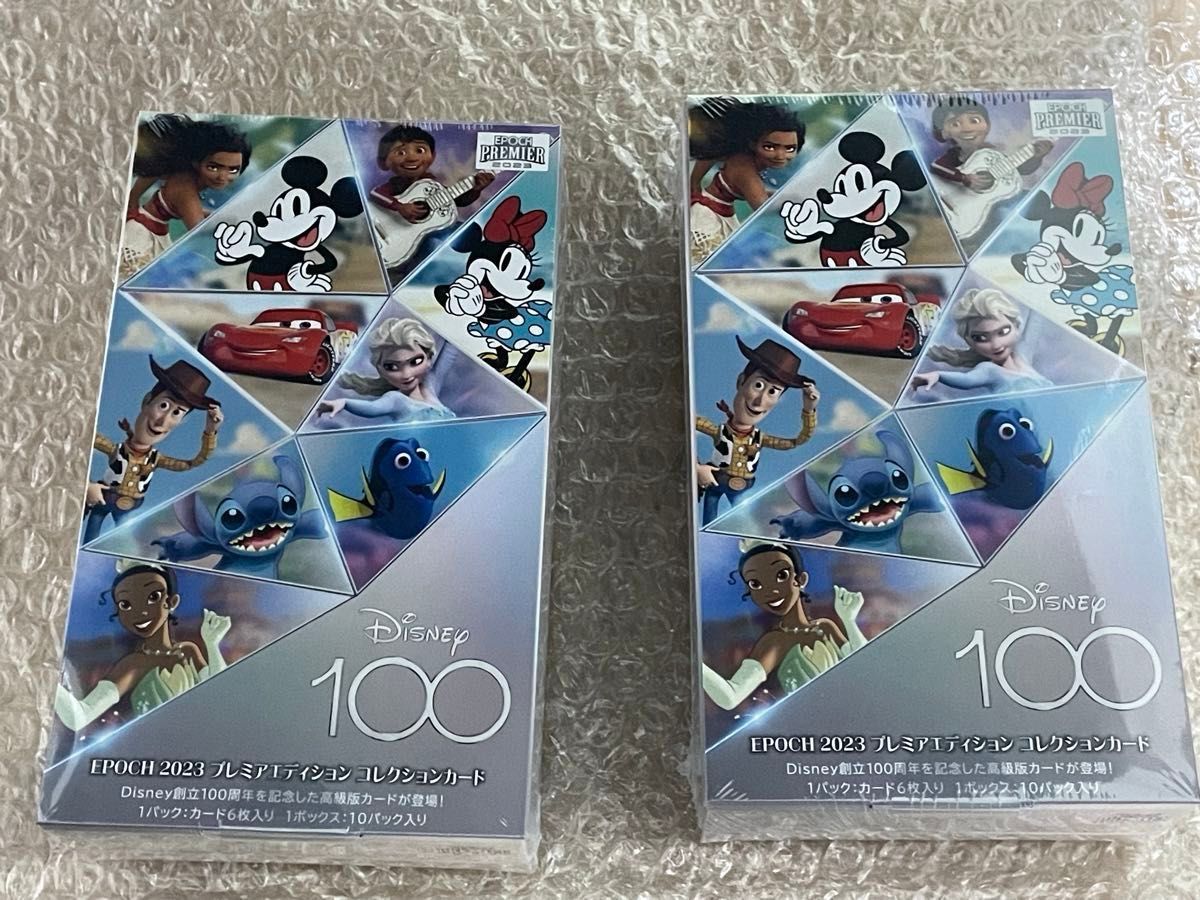 DISNEY創立100周年 EPOCH 2023 PREMIER EDITION コレクションカード　シュリンク付2box