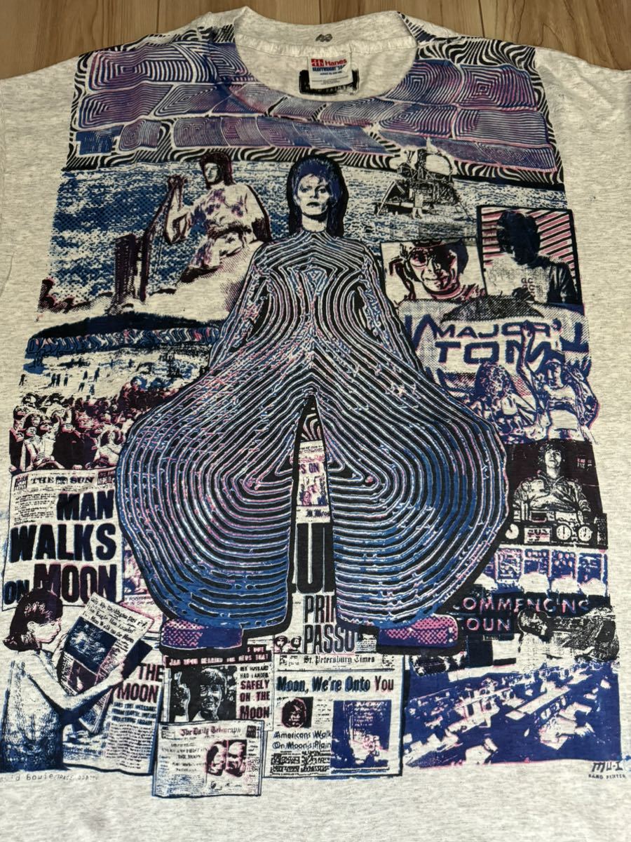 デヴィッドボウイ tシャツ 手刷り_画像1