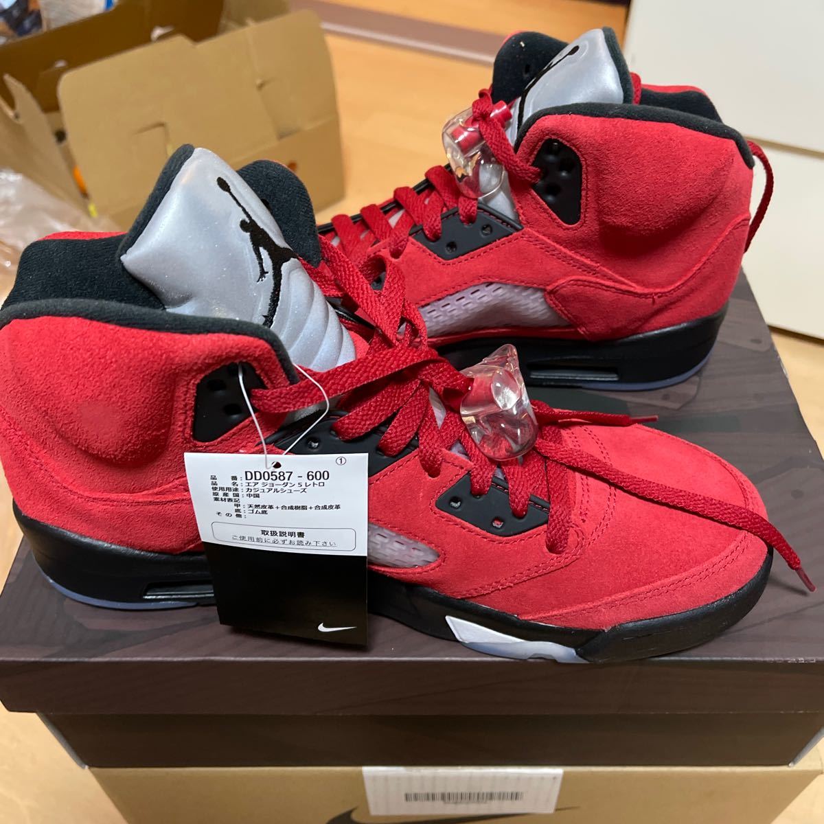 新品　NIKE AIR JORDAN 5 RETRO TORO BRAVO ナイキ エア ジョーダン レトロ トロ ブラボ レッド 赤 28cm_画像2