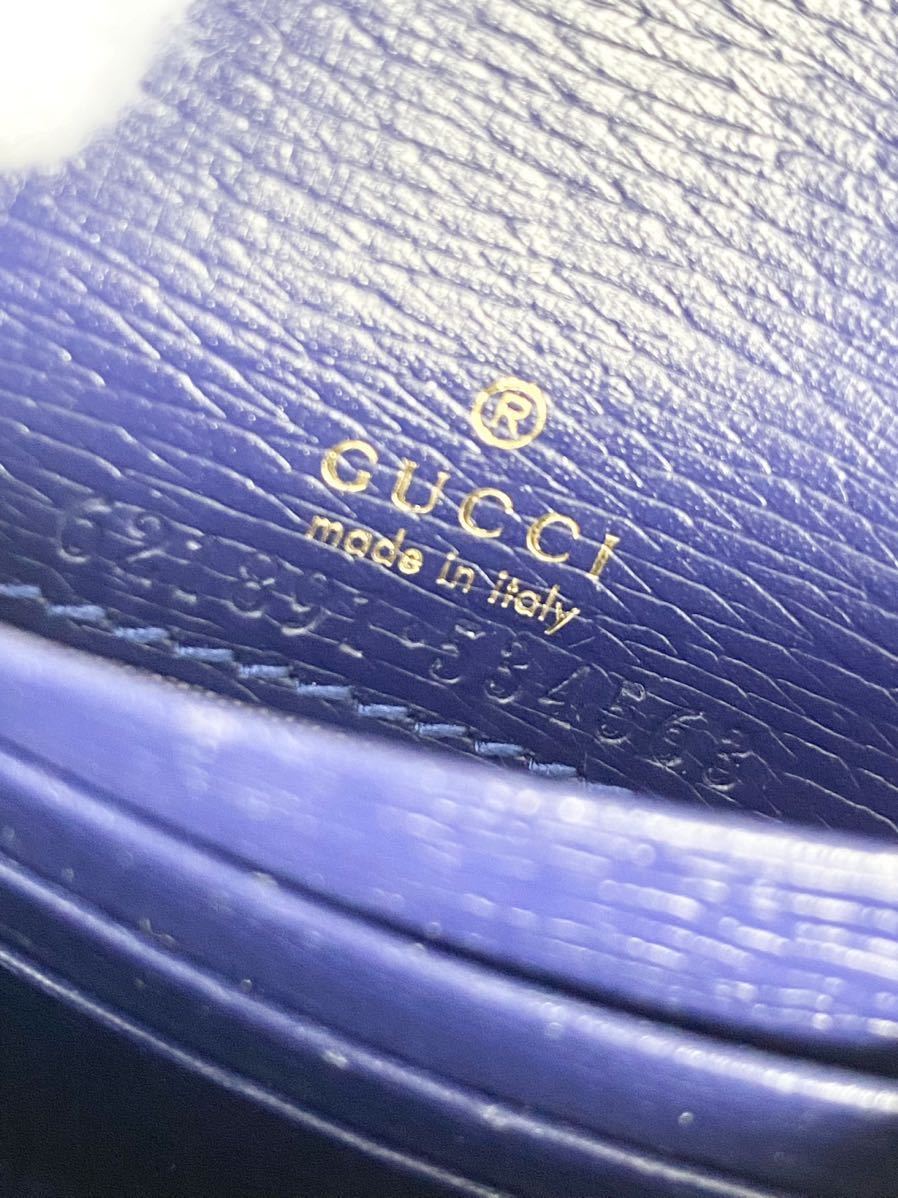 ☆ごく希少品☆ GUCCI グッチ 1955 ホースビット ポルカドット 二つ折り財布 コンパクトウォレット 621891 付属品有 送料無料 レディース_画像10