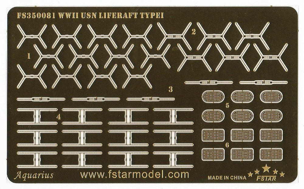 ファイブスターモデル FS350081 1/350 WWII アメリカ海軍 救命筏 タイプI(3Dプリンター製)_画像4