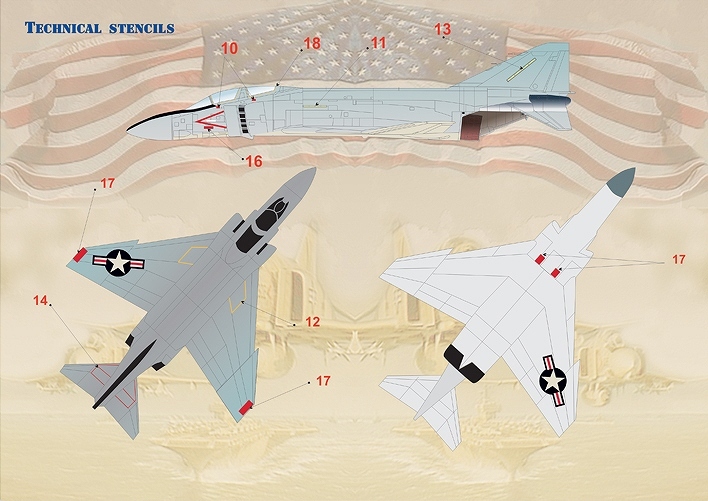 プリントスケール 72-058 1/72 アメリカ海軍 F-4 ファントムII ミグキラー Part 1の画像2