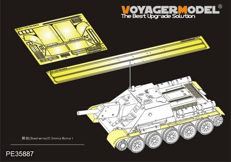 ボイジャーモデル PE35887 1/35 WWIIロシア SU-122 フェンダーセット(ミニアート用)_画像1