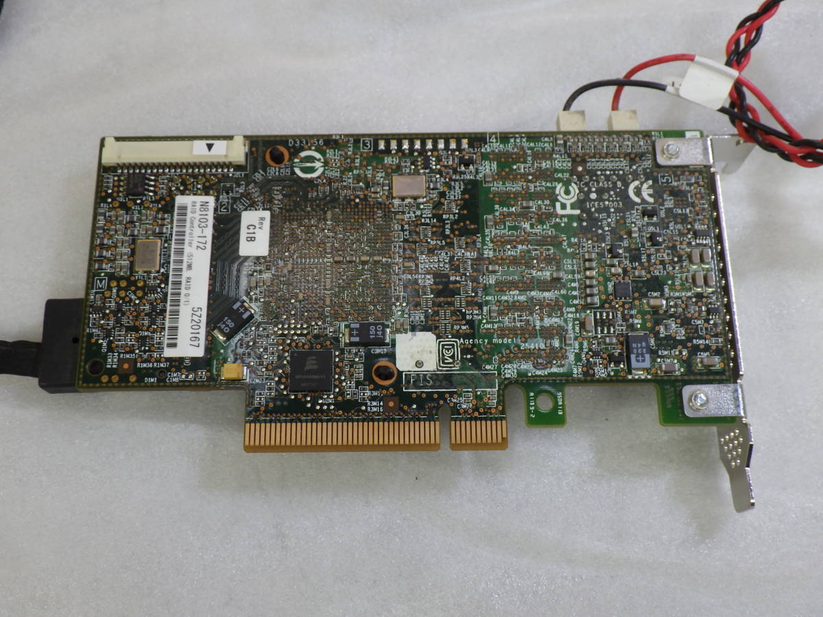 NEC RAID コントローラ　N8103-172 L3-25410-10D ケーブル付き 動作確認済み#LV50151_画像5