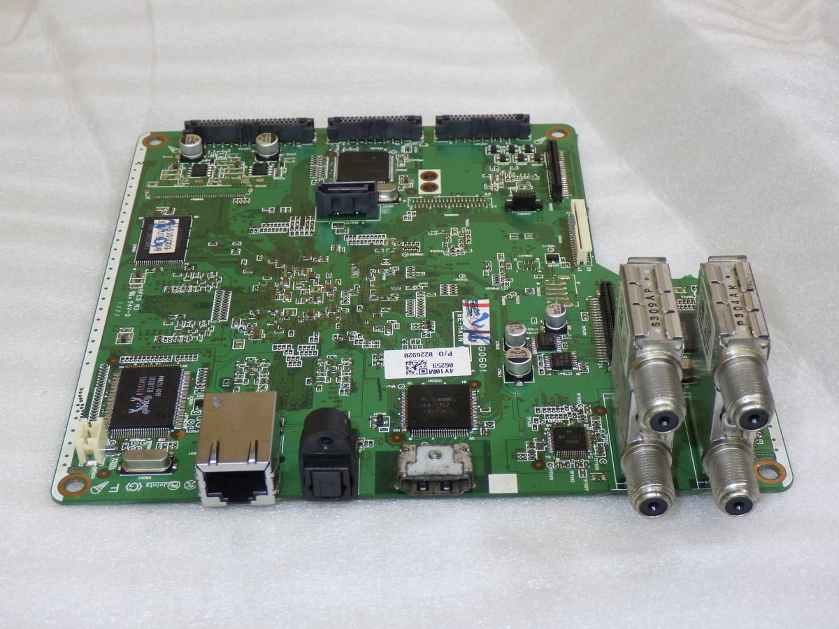 Toshiba ブルーレイレコーダー D-BZ510 2011年製 から取外した 純正 BE4Y10G0601 LAN/チューナーマザーボー 動作品保証#MH00225_画像1