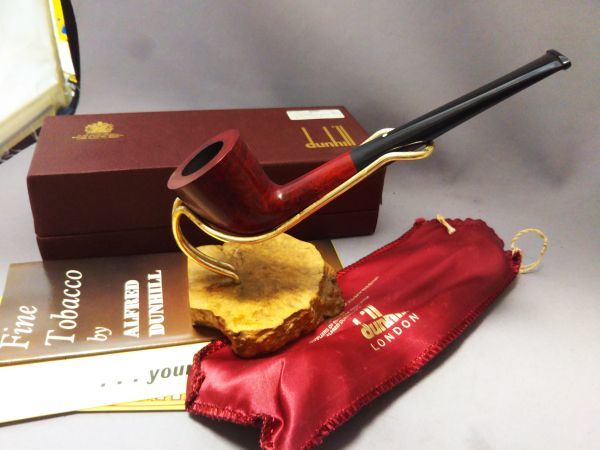 安値スタート！　オールド　未使用　DUNHILL BRUYERE ダンヒル　②A 902F/T　MAIDE IN ENGLAND12 70年代　箱・布袋・小冊子つき_画像1