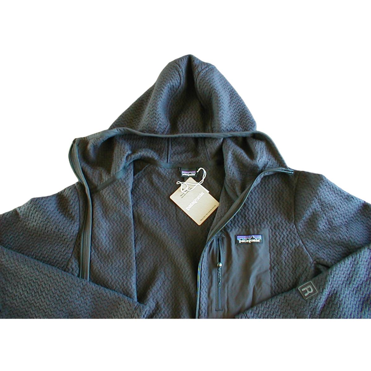 ■送料込■【新品M】パタゴニア M’s R1エア・フルジップ・フーディ■ Patagonia Black(BLK) ■_画像1