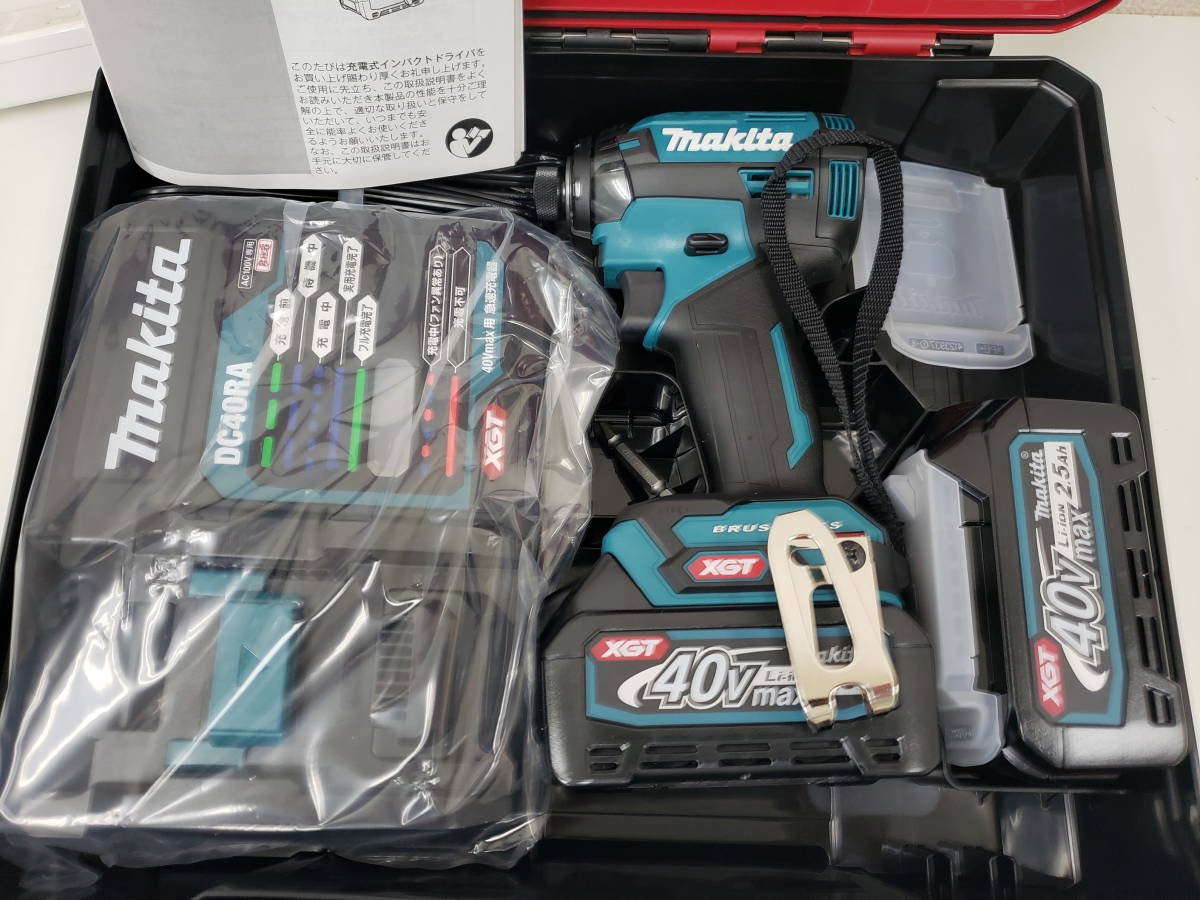 makita　TD002GRDX　ブルー　【新品未使用品】　充電式インパクトドライバー　40V　max 2.5AH　マキタ_画像1