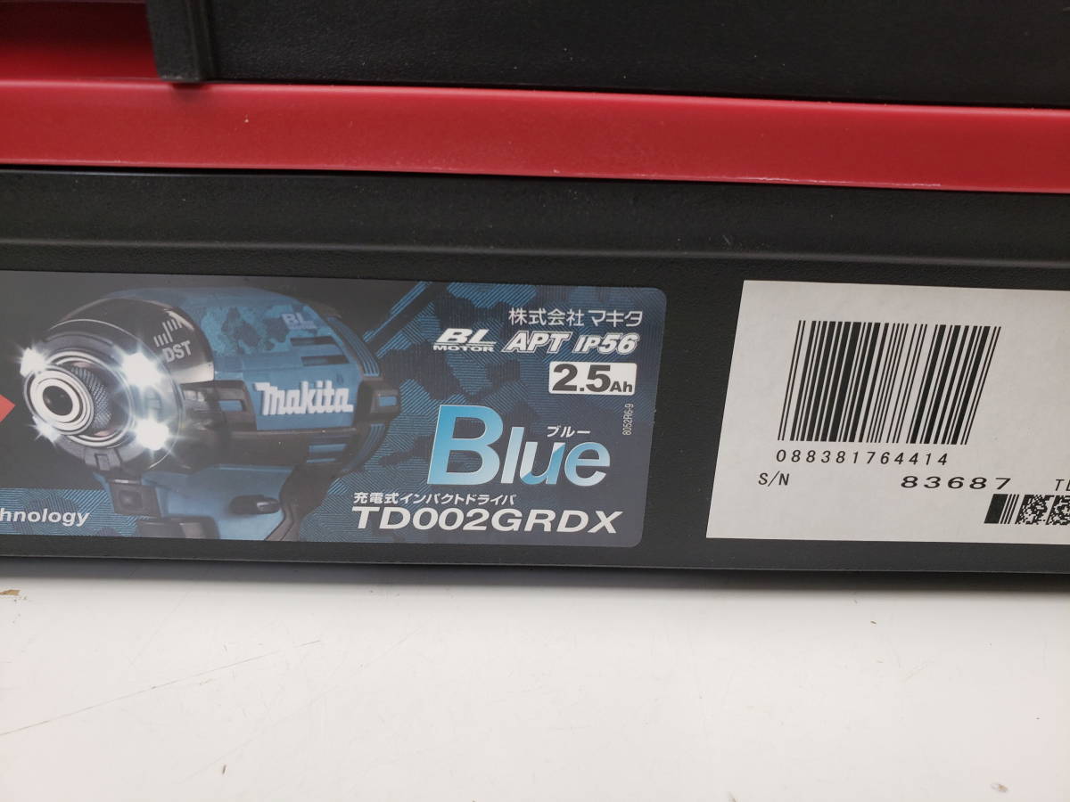 makita　TD002GRDX　ブルー　【新品未使用品】　充電式インパクトドライバー　40V　max 2.5AH　マキタ_画像4
