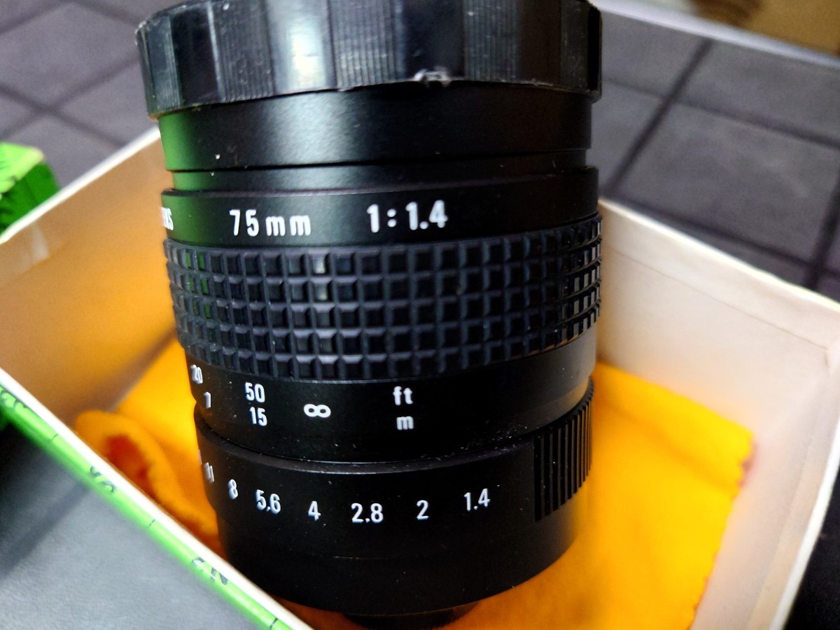 COSMICAR cc TV Lens 75mm F/1.4 カメラレンズ　テレビジョン_画像3