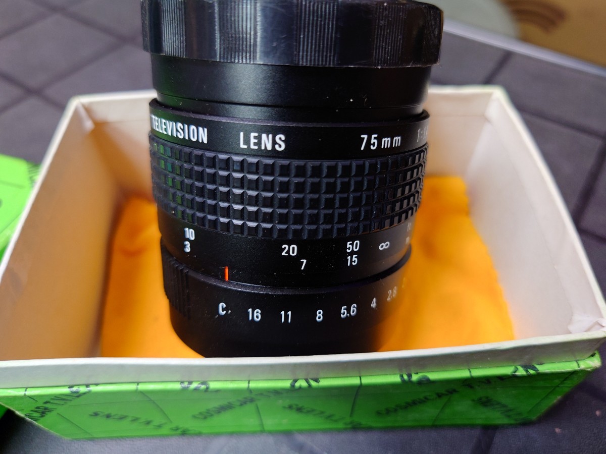 COSMICAR cc TV Lens 75mm F/1.4 カメラレンズ　テレビジョン_画像2