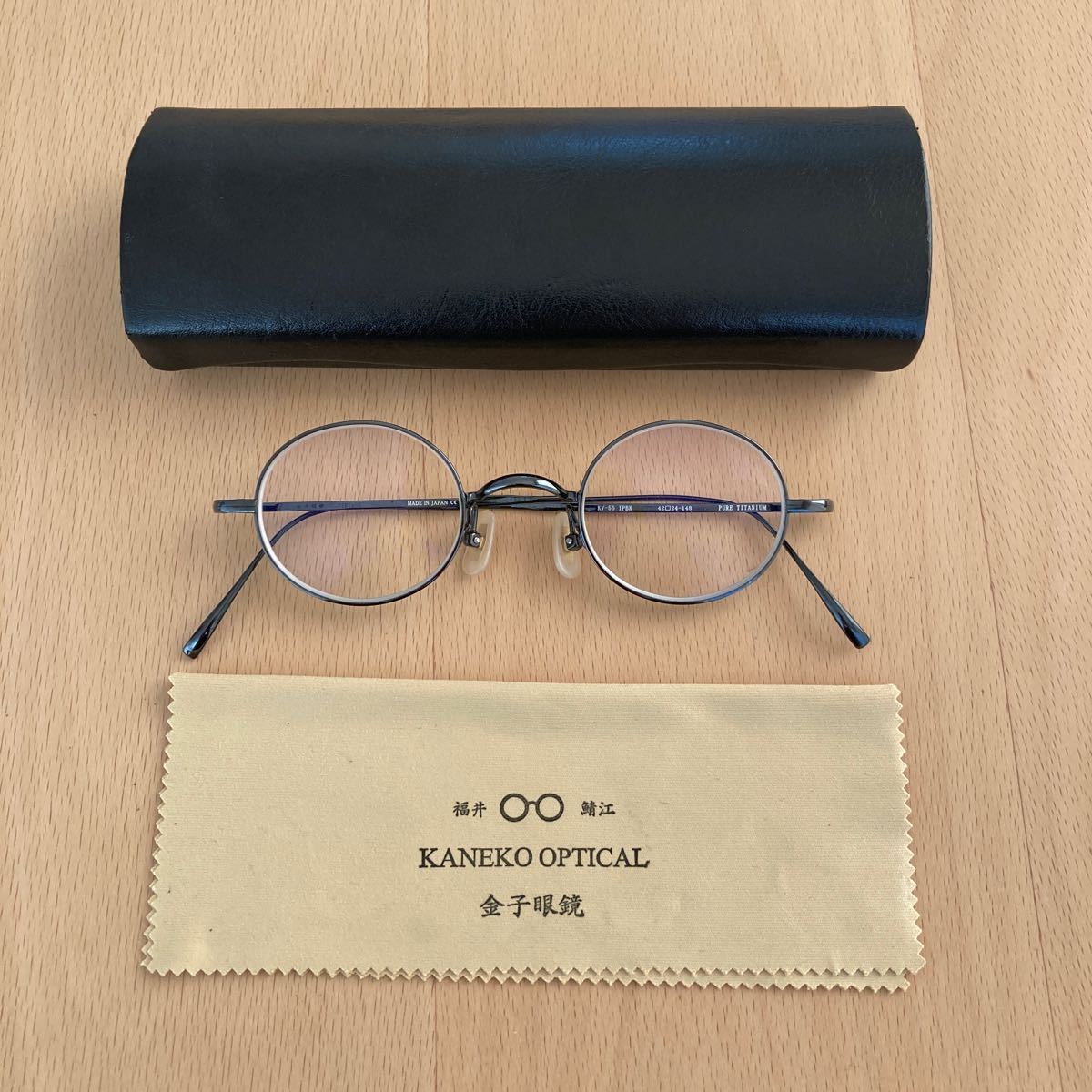 金子眼鏡 KV-56 定価39,600円 極美品 日本製 福井 鯖江眼鏡 ビンテージ 