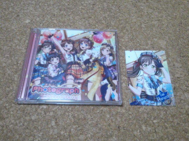 Poppin' Party【Photograph】★シングル★生産限定盤・CD+Blu-ray★キャラクターカード付（花園たえ）★_画像1