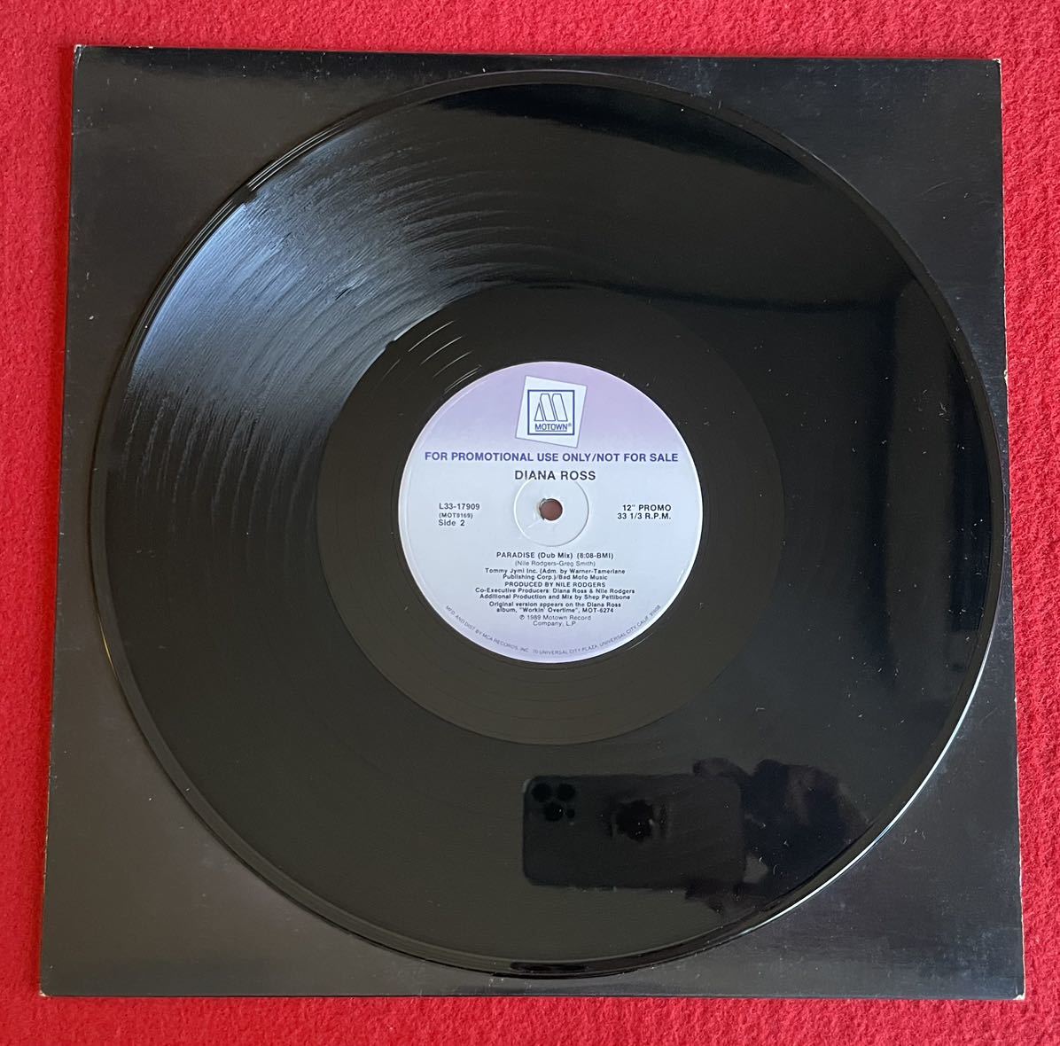 プロモ盤 Diana Ross / Paradise 12inch盤 その他にもプロモーション盤 レア盤 人気レコード 多数出品。_画像4