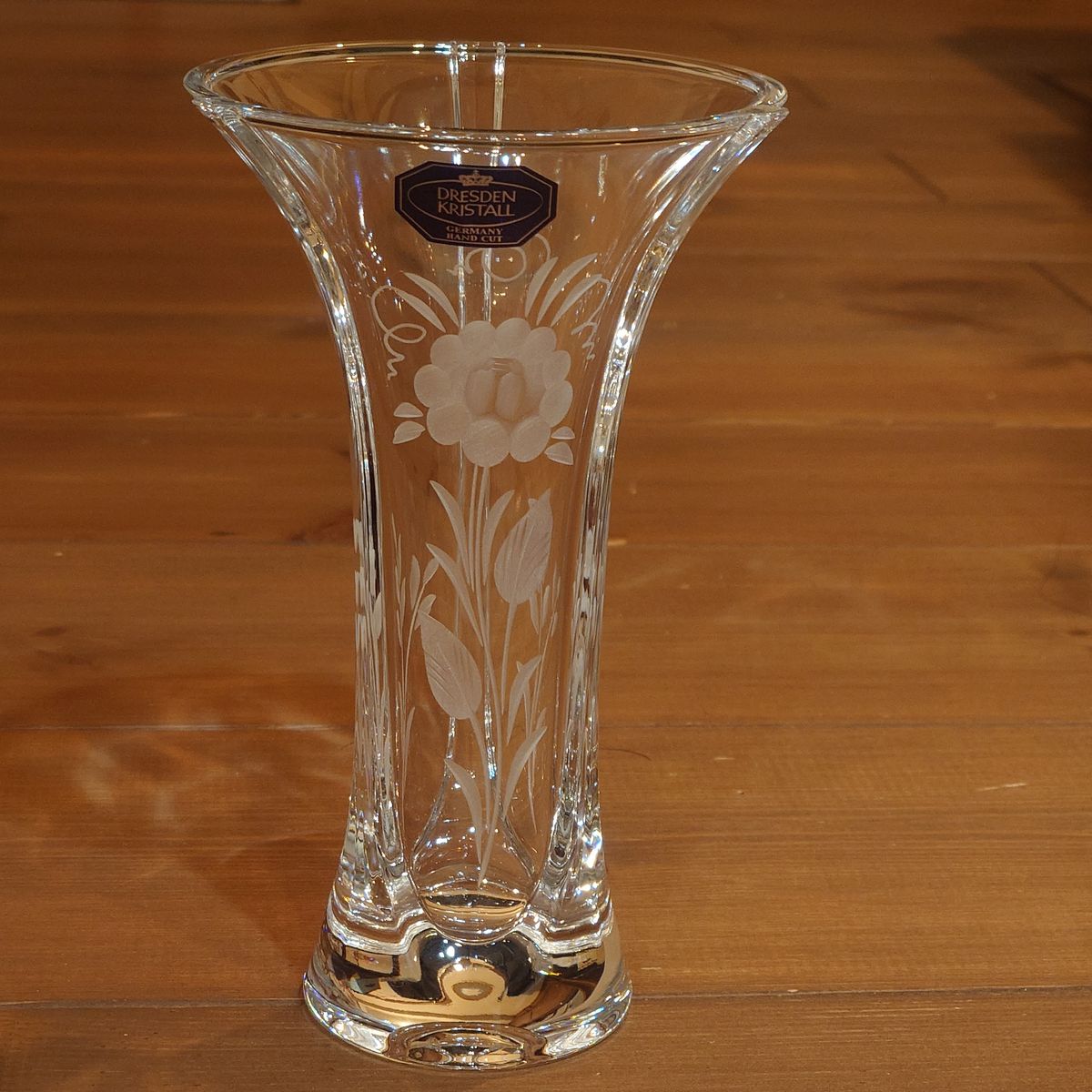 DRESDEN GERMANY ドレスデン クリスタル カット ガラス 花瓶 ドレスデンクリスタル 花瓶 （ ガラス製品）の買取価格 （ID